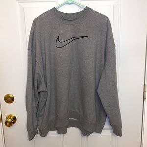 Nike Gray Oversized Sweatshirt
